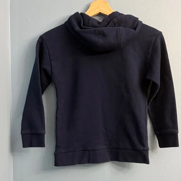 adidas Navy Hoodie with Neon Green & Bright Blue Drip Logo - Picture 5 of 5